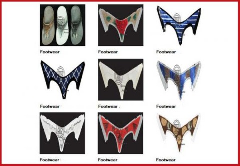 งานปักชิ้นรองเท้า 